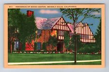 Beverly Hills CA-California Residence Of Eddie Cantor, Antique, Vintage Postcard picture