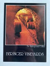 Vintage 1983 Beringer Vineyards Postcard picture