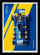 1976 Swedish Grand Prix Tyrrell P34 Jody Scheckter Art Print Poster Ltd Ed picture