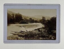 Monroeton PA 1910 RPPC Towanda Creek, Houses, Barns Vintage Antique Postcard picture