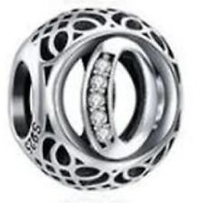 New Sterling Silver Pandora Initial Alphabet Letter O Charm Bead  w/pouch picture