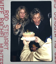 1995 Rod Stewart & Rachel Hunter at Birthday Party Celebrity Transparency Slide picture