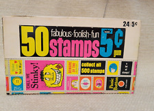 New 1969 50 Fabulous Foolish Fun Stamps Fleer Wax Box 24pks 230678G picture