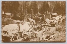 Cisco California, Wagon Trains, Photo Taken by AA Hart, Vintage Postcard picture
