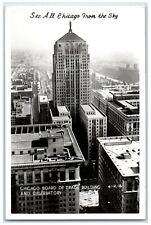 c1940's Chicago IL, Board Of Trade Building And Observatory RPPC Photo Postcard picture
