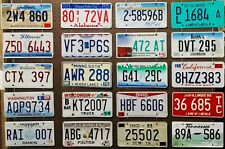 Large lot colorful of 100 old license plates - bulk - many states, low shipping picture