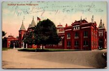 National Museum Washington Street View Historic American Flag WOB PM Postcard picture
