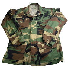 US Army Woodland Camo BDU Hot Weather Coat Jacket 8415-01-390-8548 Medium Short picture