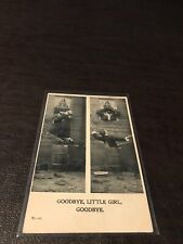 VINTAGE  POSTED POSTCARD GOODBYE, LITTLE GIRL, GOODBYE / 1907 picture