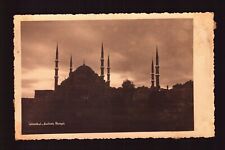POSTCARD : TURKEY - ISTANBUL - RPPC SULTAN AHMET AHMED - THE BLUE MOSQUE 1952 picture