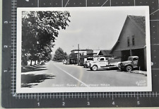 1950+  Main Street Scene Ryderwood Washington Kodak Fire Truck RPPC Postcard picture