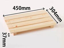 IKEGAWA 4Plate Mini Sunoko Natural Wooden Board Bath Mat Hinoki Japanese Cypress picture