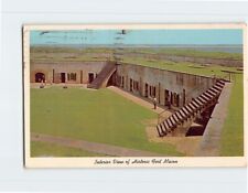 Postcard Interior View of Historic Fort Macon NC USA picture