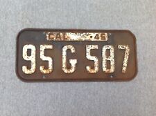 1945 California License Plate picture