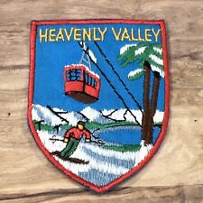 Vintage Heavenly Valley Lake Tahoe California Ski Area Patch RARE Skier Gondola picture