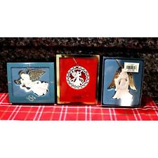 Vintage Lenox Ornaments Three Gorgeous New In Box picture
