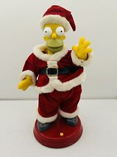 SIMPSONS Christmas Talking Dancing Homer Simpson Santa Vintage 2002 Works 14” picture