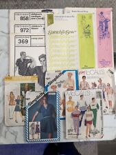 Lot of 10 Vintage Womens Clothing McCalls Simplicity Sewing Patterns 1970s-1980s picture