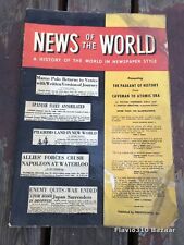 Very Rare & Unique 1953 NEWS OF THE WORLD Newspaper Style History  Prentice-Hall picture