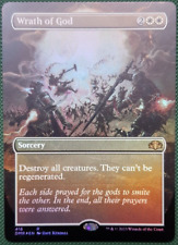 mtg magic wrath of god FOIL extended borderless ENGLISH dominaria wrath of god picture