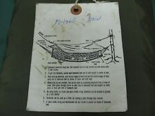 U.S. Army Jungle Hammock,M-1965 With Rain fly Canopy Vietnam Dated 1968 Excellen picture