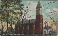 M.E. Church Ravenna Ohio 1914 Postcard picture