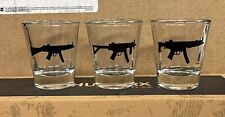 MP5 MP5A2 MP5A3 HK SP5 AP5 H&K Heckler Koch Shot Glass Set 3-Pack picture