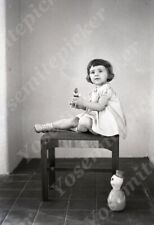 pc01 Original Negative 1937 California WheatonSprings girl w/ toy 790a picture