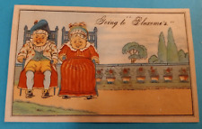Victorian Trade Card Elderly Couple picture