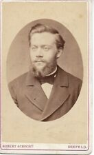 Man Photograph Zurich Switzerland Suit Beard CDV Carte De Visite Late 1800s picture