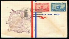 1938 1st First National Air Mail Week Kitty Hawk NC Sc 649-650  VF picture