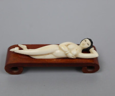 Vintage Chinese Medical Doctor's Lady  on Wooden Base picture