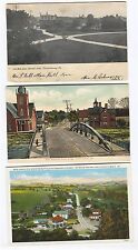 3 1907-1920's era Punxsutawney Pennsylvania Postcards  Street & Bridge picture