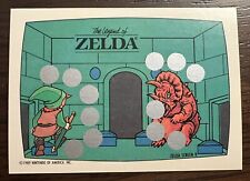 1989 Topps LEGEND OF ZELDA Nintendo Scratch Off Card Rare Screen 9 MINT vintage picture