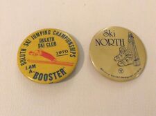 1970 DULUTH MINNESOTA SKI JUMPING CHAMPIONSHIPS AND SKI NORTH PIN PINBACK picture