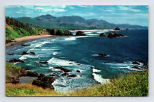 Postcard Ecola State Park OR Oregon Scenic View Pacific Coast Beach picture