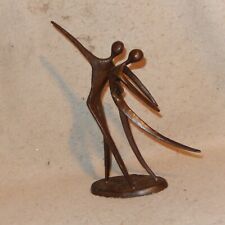 Modern Abstract Bronze Dancers Sculpture Signed Contemporary Vintage Mid Century picture