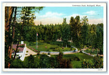 c1930's Aerial View Lawrence Park Kalispell Montana MT Posted Vintage Postcard picture