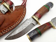 OUTDOORS CAMP BBQ FORGED HUNTING  BOWIE KNIFE GUARD WALNUT WOOD SHEATH picture