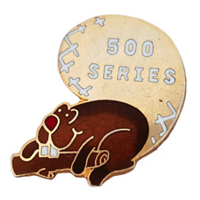 Vintage 500 Series Bowling Lapel Hat Pin Beaver picture