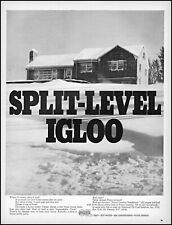 1966 Split-Level Igloo Home National Oil Fuel Institute retro photo print ad L57 picture