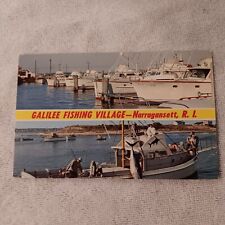 Vintage Postcard Galilee Fishing Village Narragansett Rhode Island LK-187 picture