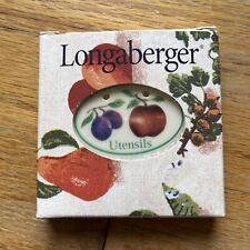 Longaberger Fruit Medley UTENSILS Tie-On Pottery NEW IN BOX #3561130 picture
