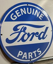 Vintage Style Genuine Ford Motor  Parts Oil Porcelain Sign picture