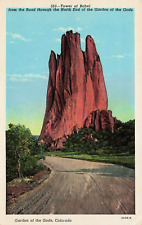 Postcard Tower of Babel, Garden of the Gods, Colorado Springs, Colorado CO VTG picture