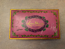 Louis Sherry Vintage Chocolates Box - Pink with Violets. picture