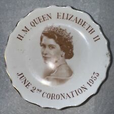 Tuscan H.M. Queen Elizabeth II June 2nd Royal Family Coronation 1953 Mini Plate picture