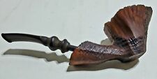 Ben Wade Danish Pride Freehand Hand Carved Tobacco Pipe Bent Stem picture