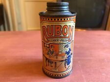 Antique Vintage Tin Litho Rubon Cleaner & Polish 4 Oz. Can picture
