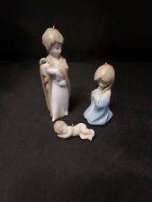 3 Pc Lladro Mini Holly Family 3pc Set Mint picture